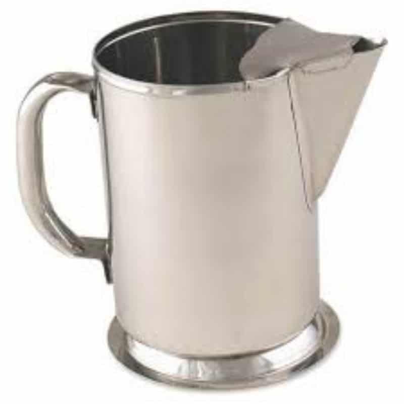 Pure Stainless Steel Pitcher - 2L Water Pitcher - Durable Stainless Steel Jug - Serving Pitcher for Juicing - 67oz Stainless Pitcher