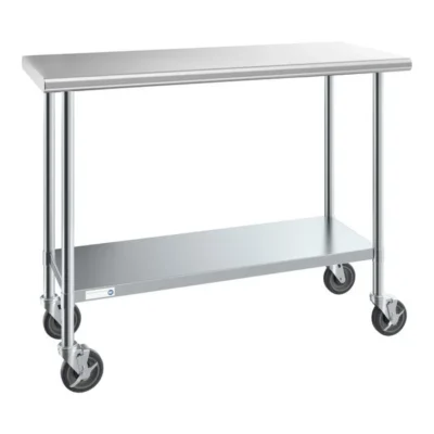 Stainless Steel Table with Adjustable Shelf Stainless Steel Table with Adjustable Shelf