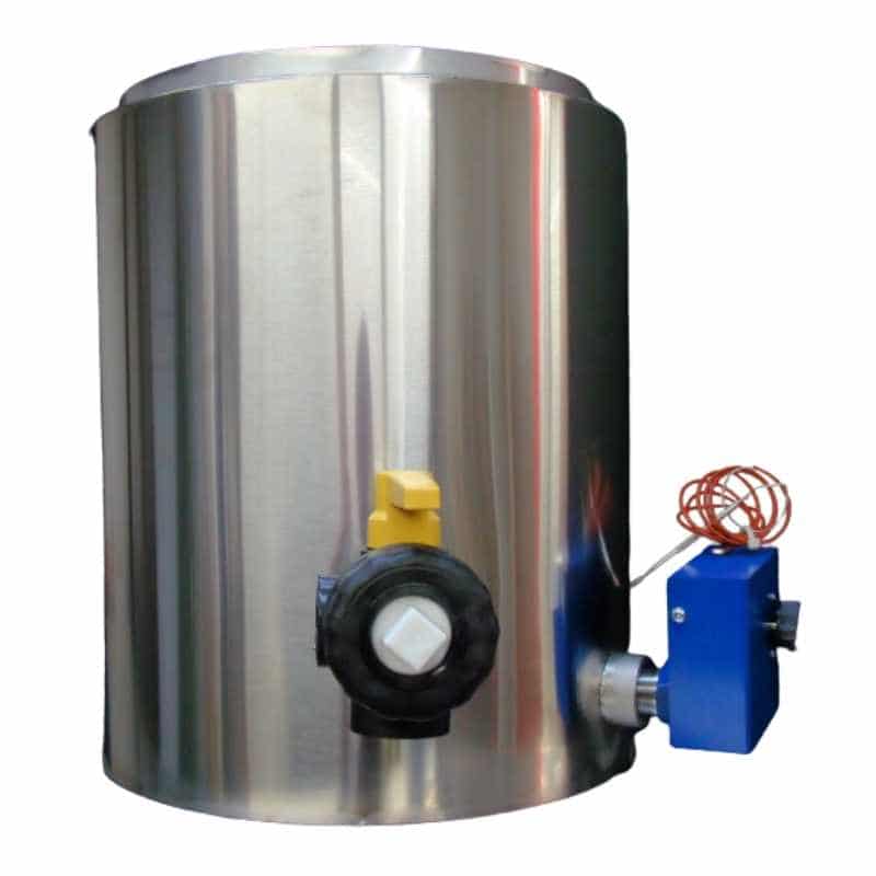 Stainless Steel Double Jacketed Melting Tank with Ball Valve and Heating Unit