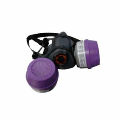 Respirator with Organic Acid Cartridges and Pre-Filters